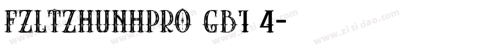 FZLTZHUNHPro GB1 4字体转换